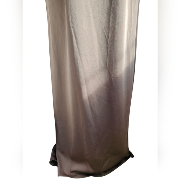 NWT Cameron Blake by Mon Cheri Taupe Long Formal Gown Size 6 Wedding MOB - Picture 3 of 6